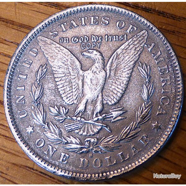 TT-BELLE COPIE - LA LIBERTE US - ANNEE 1884 - REPRODUCTION D'UNE PIECE ARGENTE ANCIENNE SUBLIME