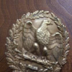 Blason " A l'aigle " N III pour Cuirasse de Carabinier Fran&ccedil;aise . ( collection ).