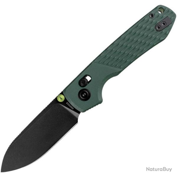 Couteau Pliant Vosteed Raccoon 2.0 ModSwap Lame Acier Nitro-V Manche G10 Vert Crossbar Lock VOSA4902