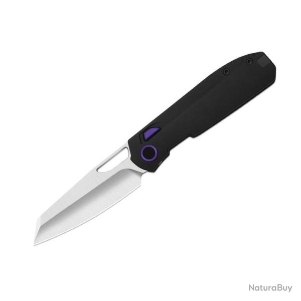 Couteau Pliant Kizer Mash Lame Acier M390 Manche Aluminium Noir Kizer Button Liner Lock KI3699BSA1