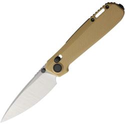 Couteau Karbon Terminal Tan Manche G10 Lame Acier 14C28N Satin Crossbar Lock KARB127