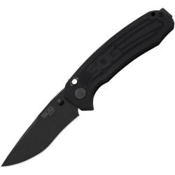 Couteau Pliant SOG Banner Button Lock USA A/O Lame Acier CPM S35VN &Eacute;tats-Unis SOGBA1001BX