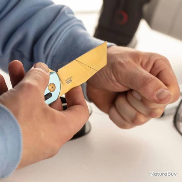 Couteau SOG Diverge XR Lock Blue Lame Acier D2 Manche Aluminium bleu clair XR Lock SOG12020243
