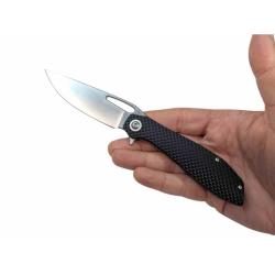 Couteau Pliant Maratac BXTR Lame Acier 8Cr13MoV Manche G10 Noir Italie MAR126