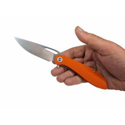 Couteau Pliant Maratac BXTR Lame Acier 8Cr13MoV Manche G10 Orange Italie MAR127