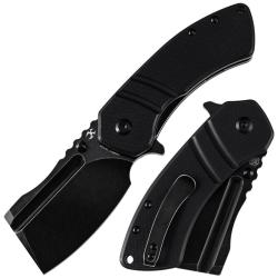Couteau Pliant Kansept M+ Korvid Lame Cleaver Acier 154CM Manche G10 Noir Liner Lock KT2030B1U