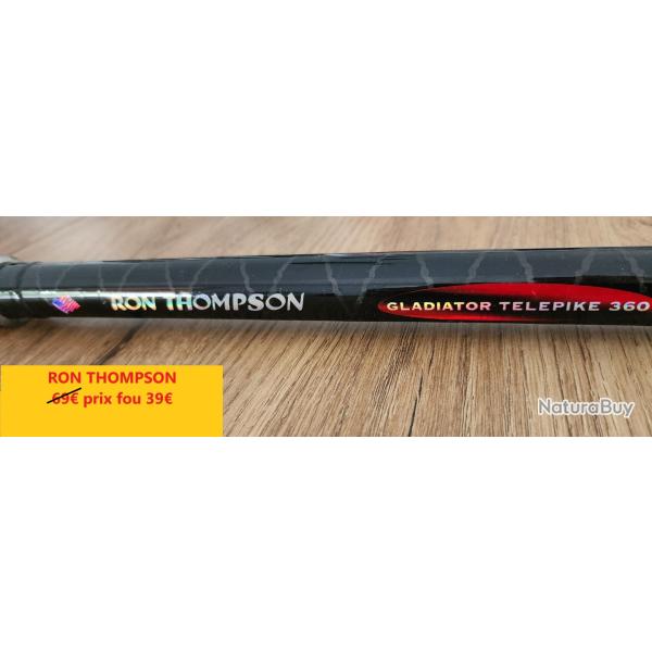 CANNE RON THOMPSON GLADIATOR 3.60 m  5 brins 80-120Gr  encombrement 102 cms