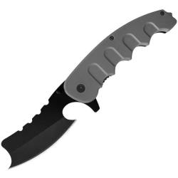 Lot de 3 Couteau Falcon Linerlock Lame Acier Inox Manche ABS Gris FLNKS1680GY FLNKS1680GY-X3