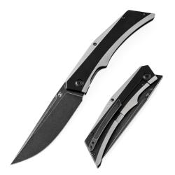 Couteau Pliant Kansept Naska Lame Acier CPM-S35VN Manche Titane Noir Frame Lock K1035A1