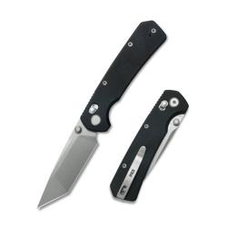 Couteau Pliant GEO Knife Blaze Lame Tanto Acier M390 Manche G10 Crossbar Lock GEO2503D