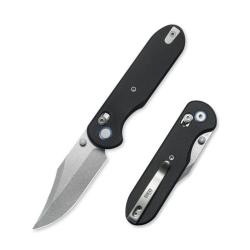 Couteau Pliant GEO Knife Ethereal Cutter Lame Acier M390 Manche G10 Crossbar Lock GEO2401F