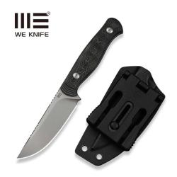 Couteau We Knife Notchline Lame Acier CPM S35VN Manche Fibre de Carbone Rose &Eacute;tui Kydex WE250471