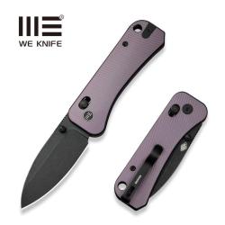 Couteau Pliant We Knife Banter 2 Lame Acier CPM S35VN Manche Aluminium Violet Crossbar Lock WE230752
