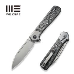 Couteau We Knife Soothsayer Lame Acier CPM-20CV Manche Titane Fcarbone/Aluminium Frame Lock WE200503