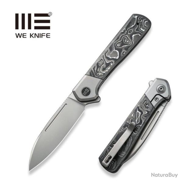 Couteau We Knife Soothsayer Lame Acier CPM-20CV Manche Titane Fcarbone/Aluminium Frame Lock WE200503