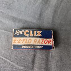 WW2 US RASOIR MILITAIRE AM&Eacute;RICAIN " CLIX "  NEUF DANS SA BO&Iuml;TE EMBALLAGE CARTONN&Eacute;E D'ORIGINE (39-45)