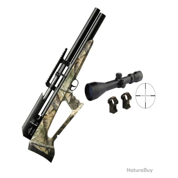 SNOWPEAK CARABINE PCP  P35 CAMO Cal. 5,5 mm  19,9 joules + Lunette 3-9 x 40