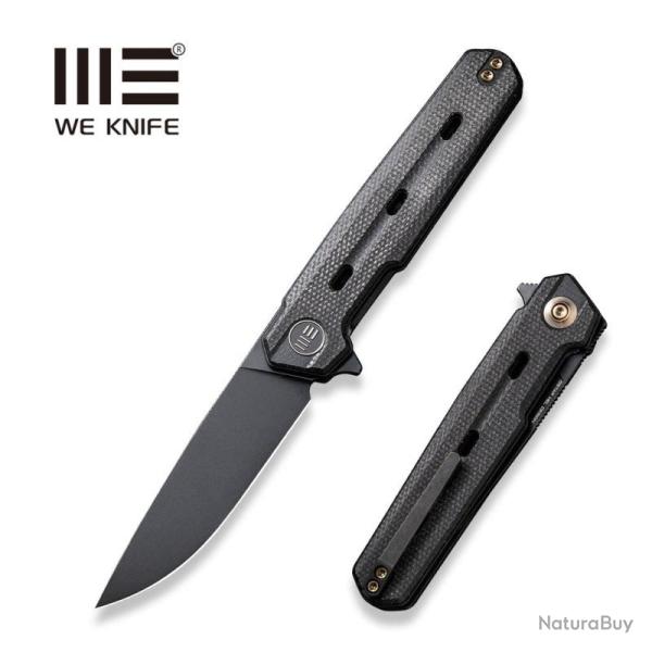 Couteau Pliant We Knife Navo Lame Acier CPM-20CV Manche Micarta Noir Liner Lock WE220261
