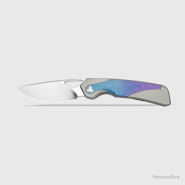 Couteau Pliant Kizer Topsail Lame Acier S45VN Manche Titane Cristallis� Frame Lock KI3735A1