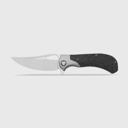 Couteau Pliant Kizer Cyclone Lame Acier S35VN Manche Titane Fibre de Carbone Frame Lock KI3734A2