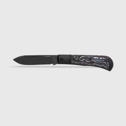 Couteau Pliant Kizer Trestle D Lame Acier S90V Manche Aluminium Fat Carbon Slip Joint KI3760A1