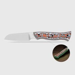 Couteau Fixe Kizer Whip Tail Lame Acier AEB-L Manche Micarta Vortex &Eacute;tui Kydex KI1131A2