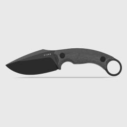 Couteau Fixe Kizer Cabox II Lame Acier AEB-L Manche Micarta Noir &Eacute;tui Kydex KI1128A1