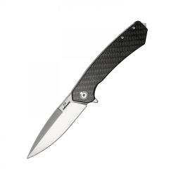 Couteau Ganzo Adimanti Skimen Fibre de Carbone Lame Acier D2 Manche Fibre Linerlock Clip GASKCF