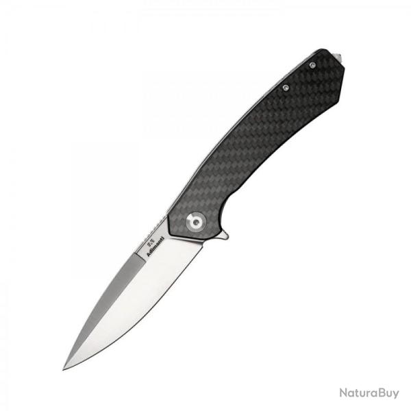 Couteau Ganzo Adimanti Skimen Fibre de Carbone Lame Acier D2 Manche Fibre Linerlock Clip GASKCF