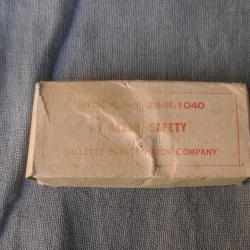 WW2 US RASOIR MILITAIRE AM&Eacute;RICAIN GILLETTE NEUF DANS SA BO&Iuml;TE EMBALLAGE D'ORIGINE CARTONN&Eacute;E 39-45 2
