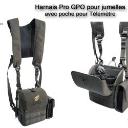 Harnais Pro GPO pour jumelles - avec poche pour T&eacute;l&eacute;m&egrave;tre