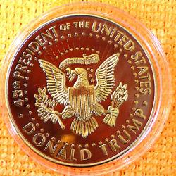 SPLENDIDE MONNAIE COLLECTIONNER - TRANCHE LISSE - NEUVE SOUS CAPSULE - PRESIDENT TRUMP ANNEE 2024-