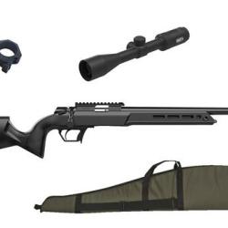 Pack Carabine &agrave; verrou Retay 2022 Sporter cal.22LR Canon 61cm + Lunette + Fourreau + Mds