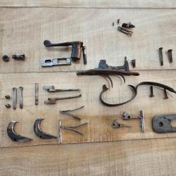 Lot de pi&egrave;ces artisanales fran&ccedil;aises - Fusil juxtapos&eacute; calibre 12