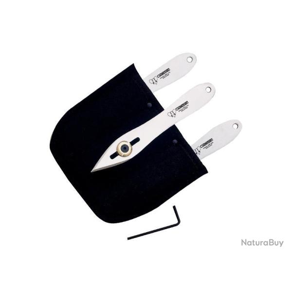 Jeu de 3 couteaux � lancer Cudeman r�glables