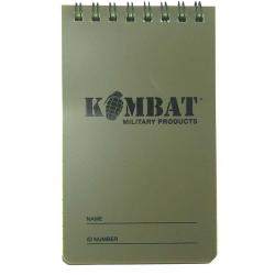 CARNET DE NOTES WATERPROOF VERT
