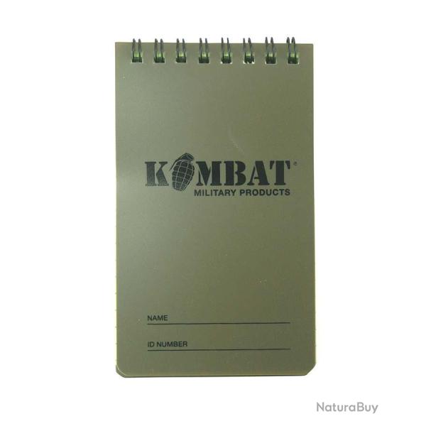 CARNET DE NOTES WATERPROOF VERT