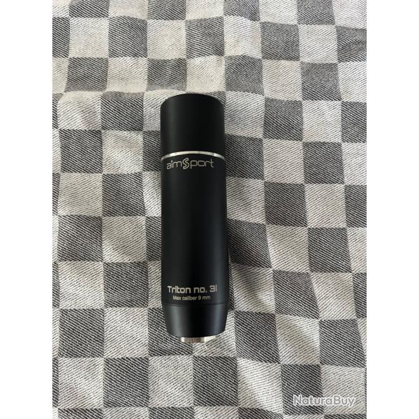 Mod�rateur de son AIM sport Triton 3 cal 9x19....filetage 1/2-28