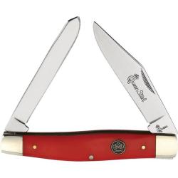 Couteau Pliant Queen Cutlery Moose Lame Acier Inox Manche Synth&eacute;tique Rouge QN52R