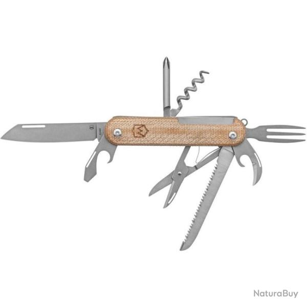Couteau Multifonctions Mercury Duca 8 Manche Micarta toile naturelle Italie MER9DUCA8NCC