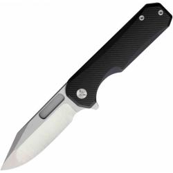 Couteau Ameight Knives Preyert II Lame Acier M390 Manche Titane Noir Framelock AME006WBK