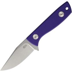 Couteau Auxiliary Manufacturing Runt XL Lame Acier 14C28N Manche G10 Purple &Eacute;tui Kydex AUX012PPL