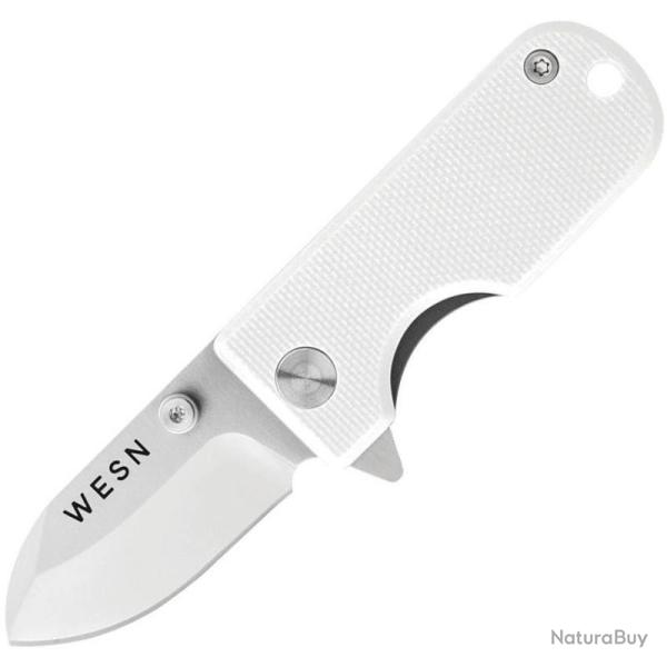 Couteau WESN Goods Microblade Lame Acier D2 Manche G-10 Framelock WESN0153