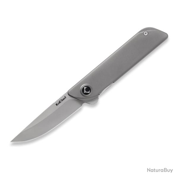 Couteau Pliant KniClad Folison Lame Acier 14C28N Manche Titane Gris Fonc� Liner Lock KCK0081
