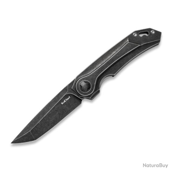 Couteau Pliant KniClad Obsid Lame Acier S35VN Manche Titane Noir Liner Lock KCK0061