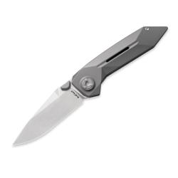 Couteau Pliant KniClad Summit Lame Acier S35VN Manche Titane Gris Fonc&eacute; Liner Lock KCK0022