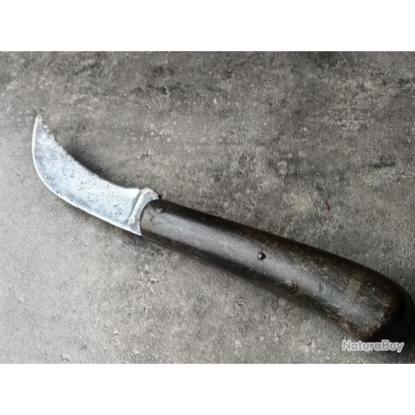 Ancien couteau serpette v�ritable E G Gallard