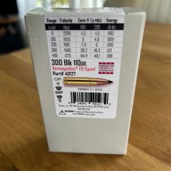 Munitions  cal. 300 Blk nosler varmageddon