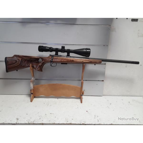 Carabine a verrou CZ 455 cal.17hmr bois can.51cm + lunette microdot 4-16x50