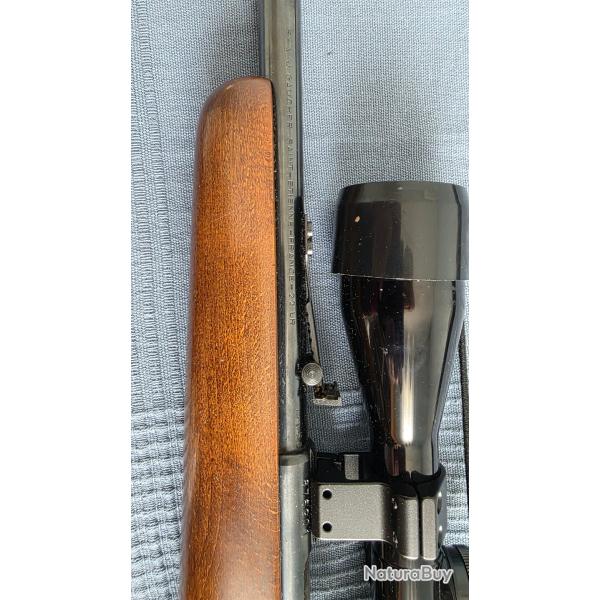 Vends carabine 22Lr Gaucher monocoup filet�e + lunette + mod�rateur de son SK.
